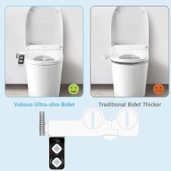 Collapsible Ultra-slim Aufsatz Hot and Cold Nonelectric Bidet Attachment for Female Left and Right with Self Cleaning,Hot & Cold Nonelectric Bidet Attachment with Self Cleaning for toilet,Purithm