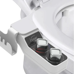 Collapsible Ultra-slim Aufsatz Hot and Cold Nonelectric Bidet Attachment for Female Left and Right with Self Cleaning,Hot & Cold Nonelectric Bidet Attachment with Self Cleaning for toilet,Purithm