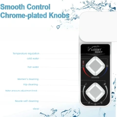 Collapsible Ultra-slim Aufsatz Hot and Cold Nonelectric Bidet Attachment for Female Left and Right with Self Cleaning,Hot & Cold Nonelectric Bidet Attachment with Self Cleaning for toilet,Purithm