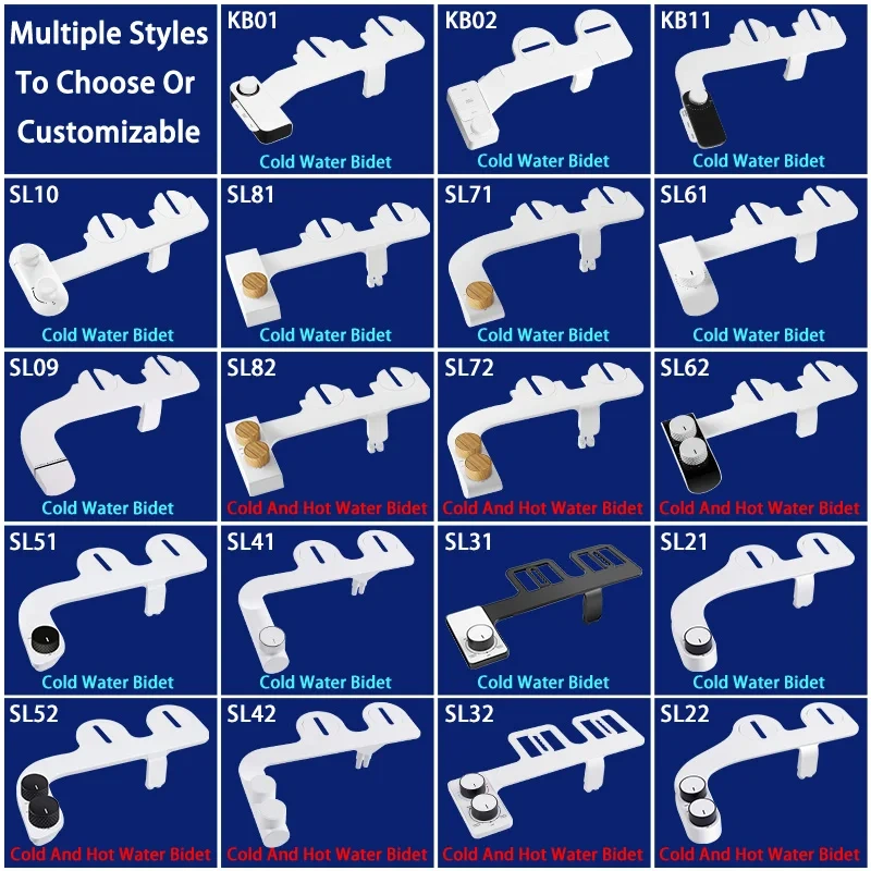 New Design Non Electric Nozzle Self-Cleaning Bidet Attachment for Toilet De Toilette Bathroom Smart Bidet Attachment Cold Water Toilet Bidet,Self-Cleaning Bidet Attachment for Toilet,Purithm