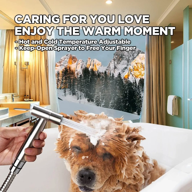 Handheld Bidet Sprayer for Toilet,Hot and Cold Mixing Valve Kit, Hand Sprayer Bidet for Feminine Wash, Pet, Cloth, Diaper+,Handheld Bidet Sprayer for Bathroom Toilet,Purithm