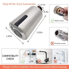 Hand Free Touchless Automatic smart Motion Sensor Faucet Adapter For Kitchen mixer  Sense Faucet Aerator Water Saver Kitchen Bathroom Sensor Water Saving Tap Aerator,Hand Free Touchless Automatic smart Motion Sensor Faucet Adapter,Purithm