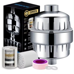 Revolutionary  Advanced Technology Utilizes a Multi-Stage Filtration Process That Effectively Removes Contaminants,filtered shower head with powerful multi-layer filtration,Purithm
