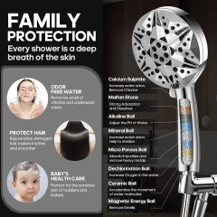 10 Function High Pressure Shower Head with 2 Jet Spray Modes Filter Handheld Showerhead,10 Function High Pressure Shower Head with 2 Jet Spray Modes Filter Handheld Showerhead,Purithm