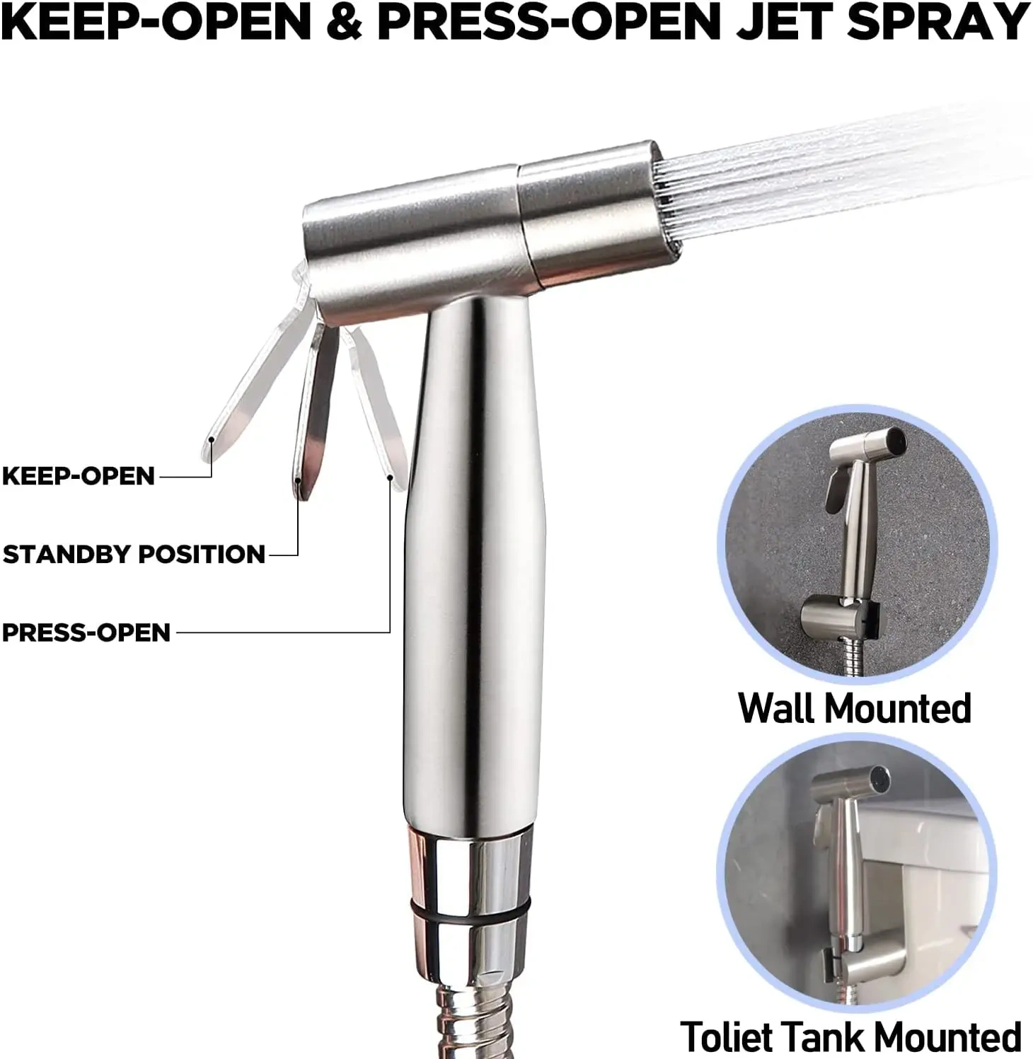 Handheld Bidet Sprayer for Toilet,Hot and Cold Mixing Valve Kit, Hand Sprayer Bidet for Feminine Wash, Pet, Cloth, Diaper+,Handheld Bidet Sprayer for Bathroom Toilet,Purithm