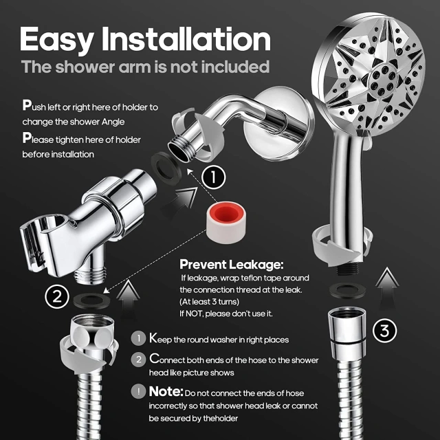 10 Function High Pressure Shower Head with 2 Jet Spray Modes Filter Handheld Showerhead,10 Function High Pressure Shower Head with 2 Jet Spray Modes Filter Handheld Showerhead,Purithm