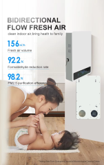 OEM ODM Low Noise Co2 Tuya WiFi Bathroom Nail Salon Smart Heat Recovery Ventilation Fresh Air System 110V Air Purifier,OEM ODM WiFi Smart Heat Recovery Ventilation Fresh Air Purifier System,Purithm