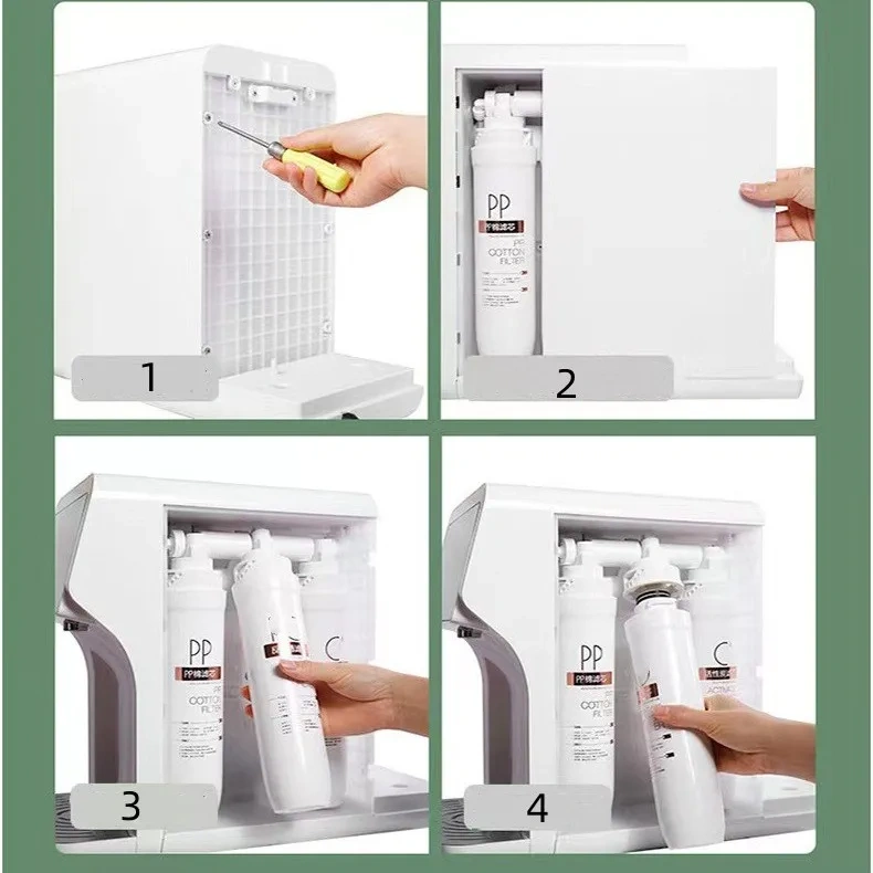Smart 3-stage household waterpurification system with filters for home direct drinking Desktop hot cold water purification machine Home countertop water dispenser,countertop hot&cold water dispenser with filters,Purithm