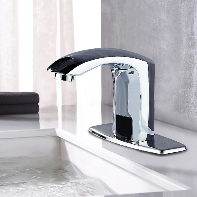 Bathroom Faucet Electric Automatic Sensor Faucet Touchless Basin Faucet,Bathroom Faucet Electric Automatic Sensor Faucet Touchless Basin Faucet,Purithm