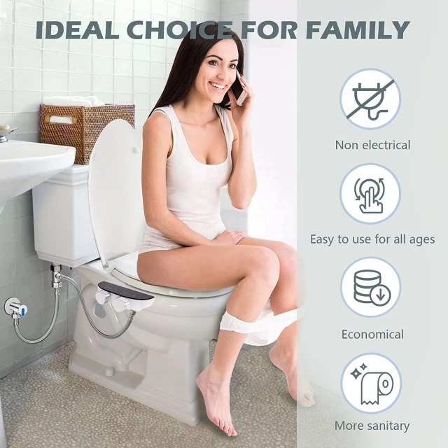 Bidet Attachment Ultra-slim Toilet Seat, Bidet Attachment for Toilet Hood, Non Electric Bide Mechanical Toilet Bidet Attachment,Bidet Attachment Ultra-slim Toilet Seat, Bidet Attachment for Toilet Hood, Non Electric Bide Mechanical Toilet Bidet Attachment,Purithm