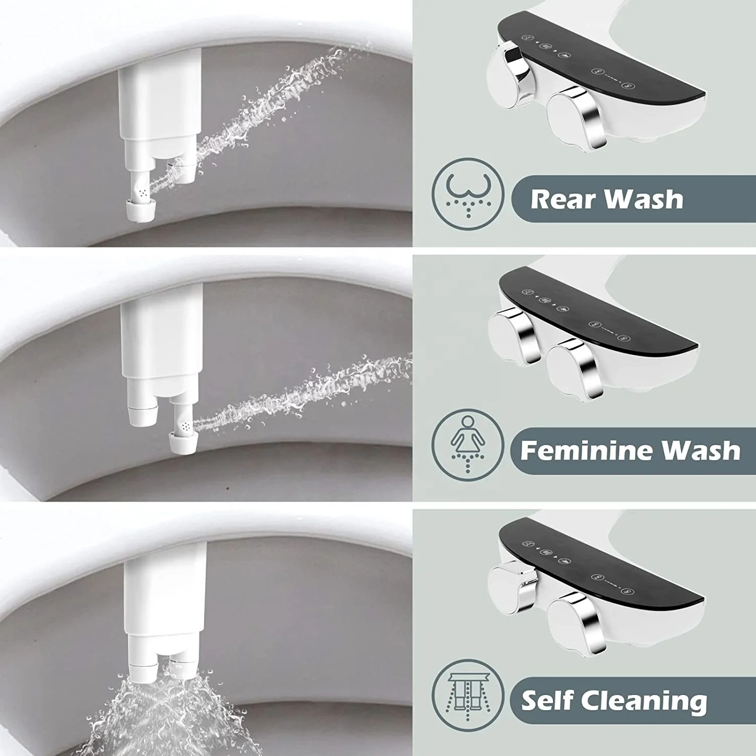 Bidet Attachment Ultra-slim Toilet Seat, Bidet Attachment for Toilet Hood, Non Electric Bide Mechanical Toilet Bidet Attachment,Bidet Attachment Ultra-slim Toilet Seat, Bidet Attachment for Toilet Hood, Non Electric Bide Mechanical Toilet Bidet Attachment,Purithm