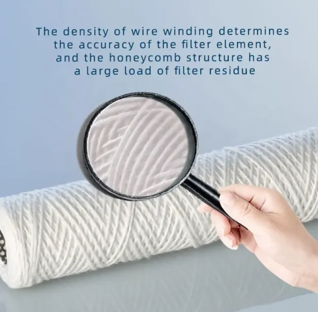 Wholesale High Quality pp Yarn Sediment String Wound Filter Cartridge for Household Purifier,PP water Filter Cartridge for Household Water Purifier,Purithm