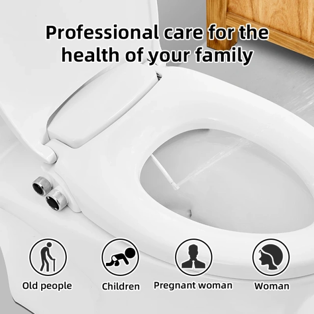 Non-electric V Shape  Hot and Cold Water Bidet Toilet Seat Bathroom Manual Postpartum Care Toilet Seat Bidet Intelligent Flushing Toilet seat,Non-electric V Shape  Hot and Cold Water Bidet Toilet Seat Bathroom Manual Postpartum Care Toilet Seat Bidet,Purithm