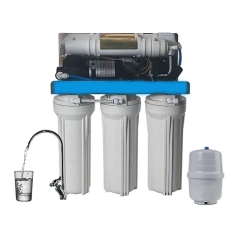 5 6 stages Household Reverse Osmosis Purifier System Under Sink High flow RO water treatment Machine for Home,Manual Power 6-Level Household Reverse Osmosis Purifier System Plastic Sink Machine for Home Outdoor Use Self-Cleaning Feature,Purithm