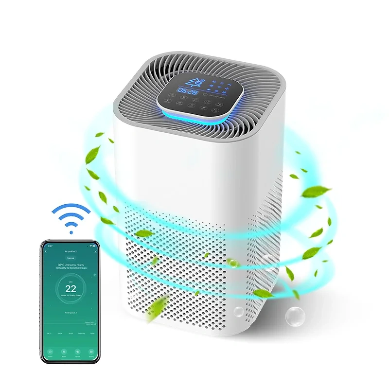 Home Small Room Smart Purifiers for Home air Cleaner Activated Carbon HEPA13/14hepa Purifier,Smart Portable Purifiers for Home air Cleaner with HEPA13/14 filter,Purithm