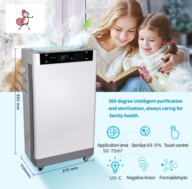 Multifunctional Control UV Sterilizer Air Purifier OEM Service Private Label Packaging & Multi-language Manuals for Global Resellers,Multi-functional intelligent Control UV Sterilizer Air Purifier,Purithm
