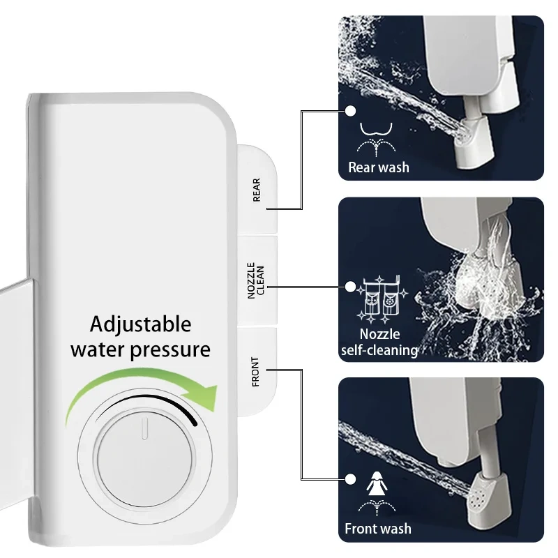 Manufacturer Toilet Bidet Shattaf Sprayer Ultra-Slim Dual Nozzle Bidet De Toilette Non Electric Bidet Toilet Attachment,Manufacturer Toilet Bidet Shattaf Sprayer Ultra-Slim Dual Nozzle Bidet De Toilette Non Electric Bidet Toilet Attachment,Purithm