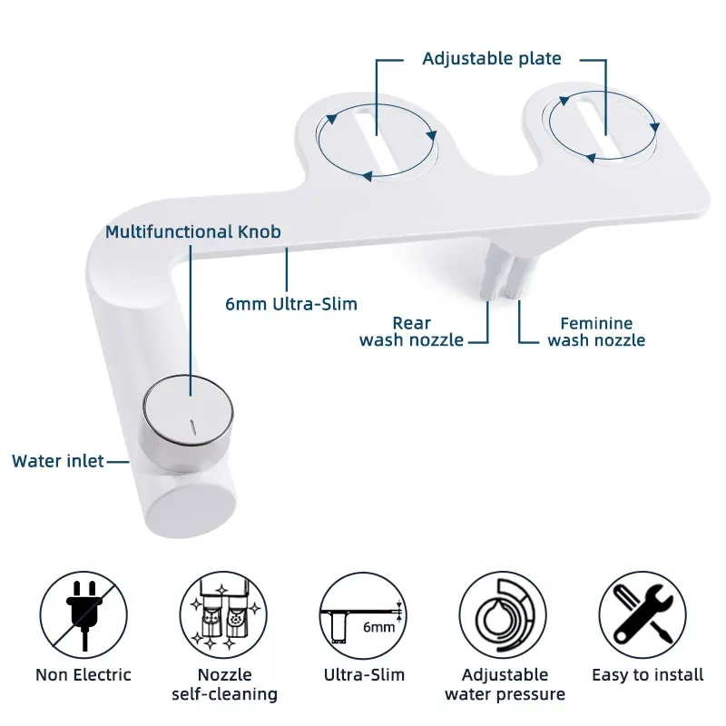 OEM/ODM Intelligent Bidet De Toilette Modern Rinse Bidet Toilet Attachment Latest electric ultra slim self-cleaning bidet attachment,OEM/ODM Intelligent Bidet Modern Rinse Bidet Toilet Attachment,Purithm