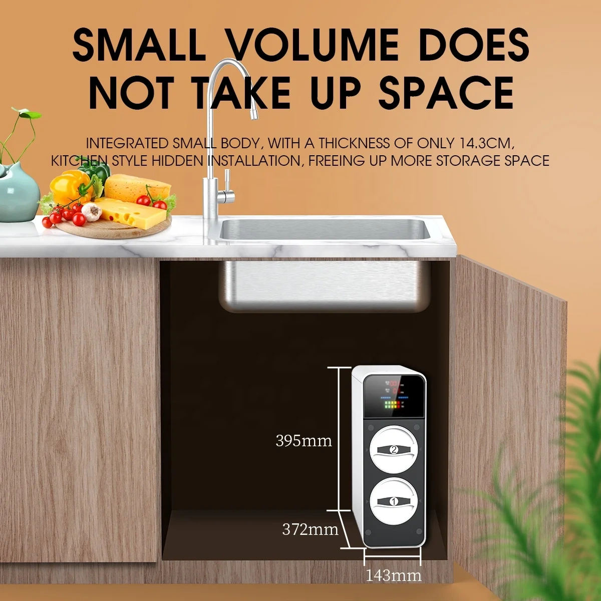 Smart High Flow 600 GPD/800GPD RO Direct drinking machine Tankless Undersink Reverse Osmosis water filter System Activated Carbon Filter RO Commercial Water Purifier Machine,RO Reverse Osmosis System Water Purifier Pure Water Machine 600GPD,Purithm