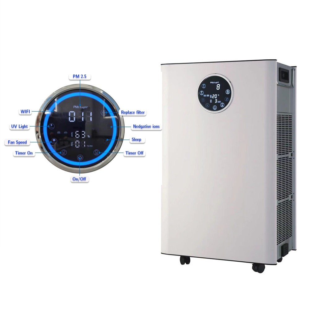 Intelligent wifi commercial large-scale air purifier in addition to formaldehyde UV plasma air purification and disinfection machine,Intelligent wifi commercial large-scale air purifier in addition to formaldehyde UV plasma air purification and disinfection machine,Purithm