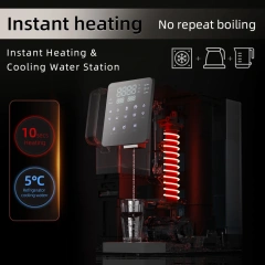Hot Selling Desktop Water Cooler Hot&cold Normal Purifier Children Safety Lock RO Water Dispenser Purifier Cooler,Multi-functional Smart RO Water Purifier hot & cold water dispenser,Purithm