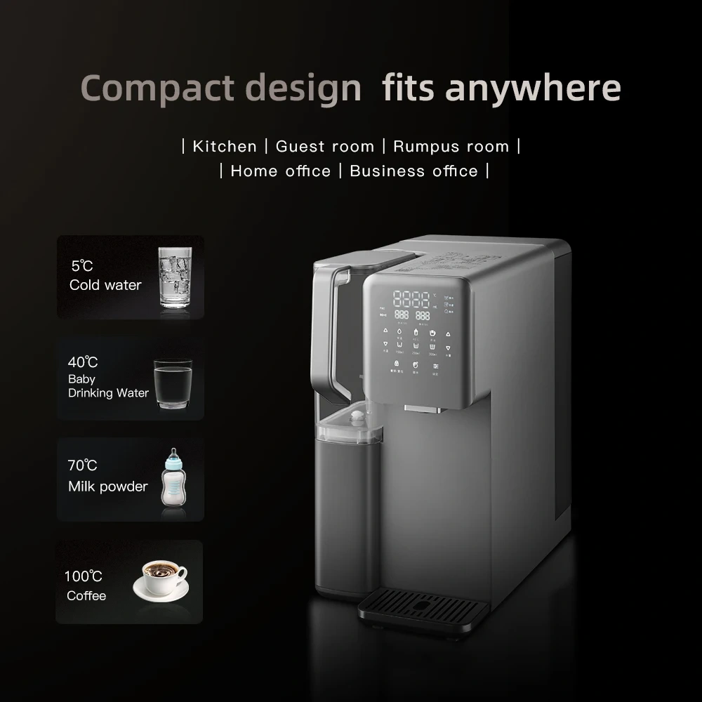 Hot Selling Desktop Water Cooler Hot&cold Normal Purifier Children Safety Lock RO Water Dispenser Purifier Cooler,Multi-functional Smart RO Water Purifier hot & cold water dispenser,Purithm