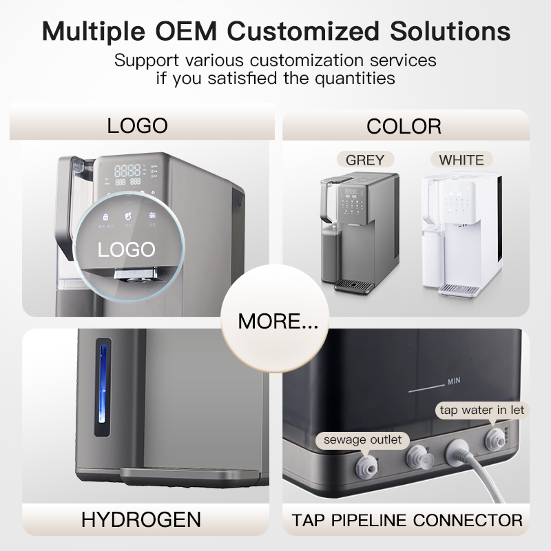 Hot Selling Desktop Water Cooler Hot&cold Normal Purifier Children Safety Lock RO Water Dispenser Purifier Cooler,Multi-functional Smart RO Water Purifier hot & cold water dispenser,Purithm
