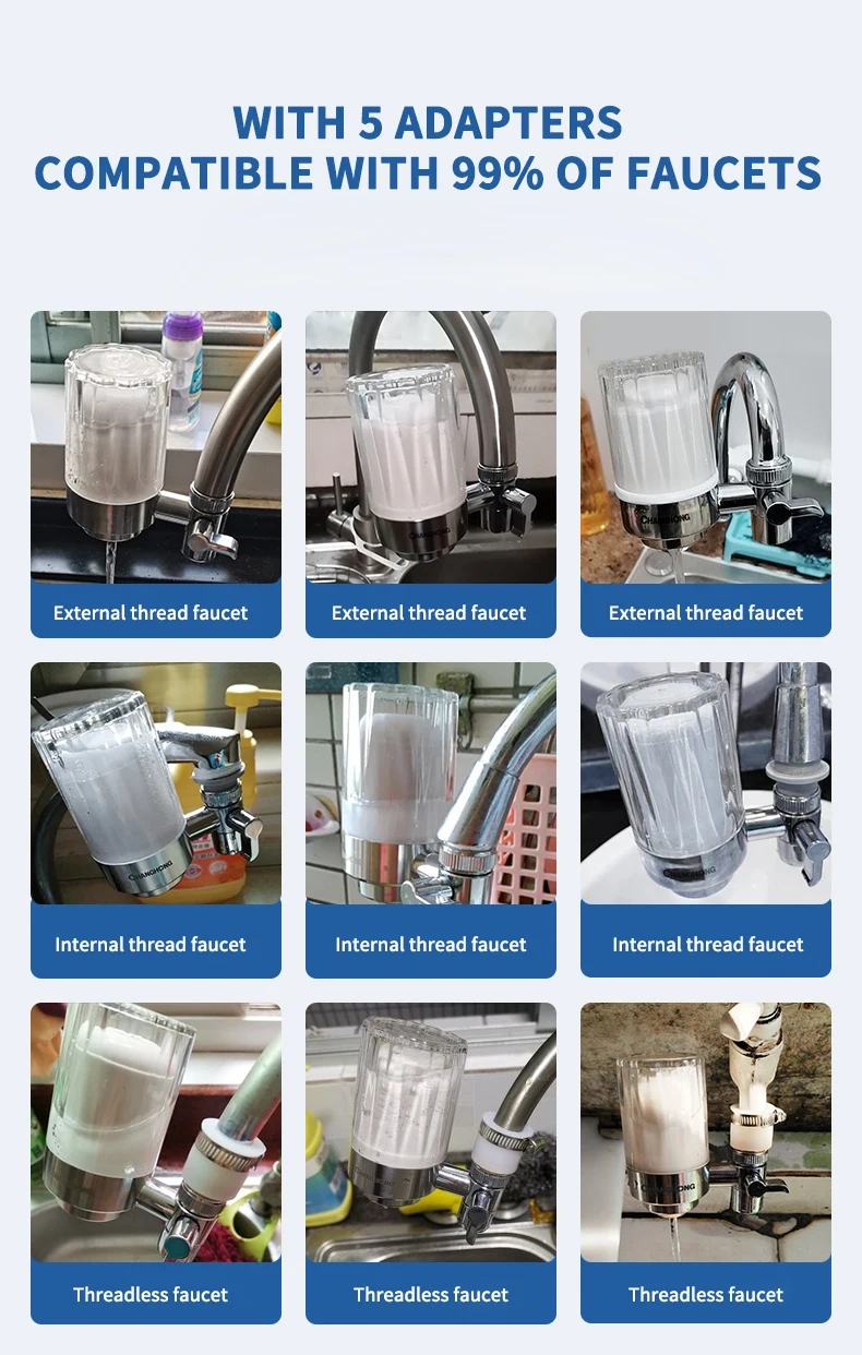 Portable Household Water Purifier Filter Manual Faucet Tap Water Filter,Portable Household Water Purifier Filter for Faucet Tap Water Filter,Purithm