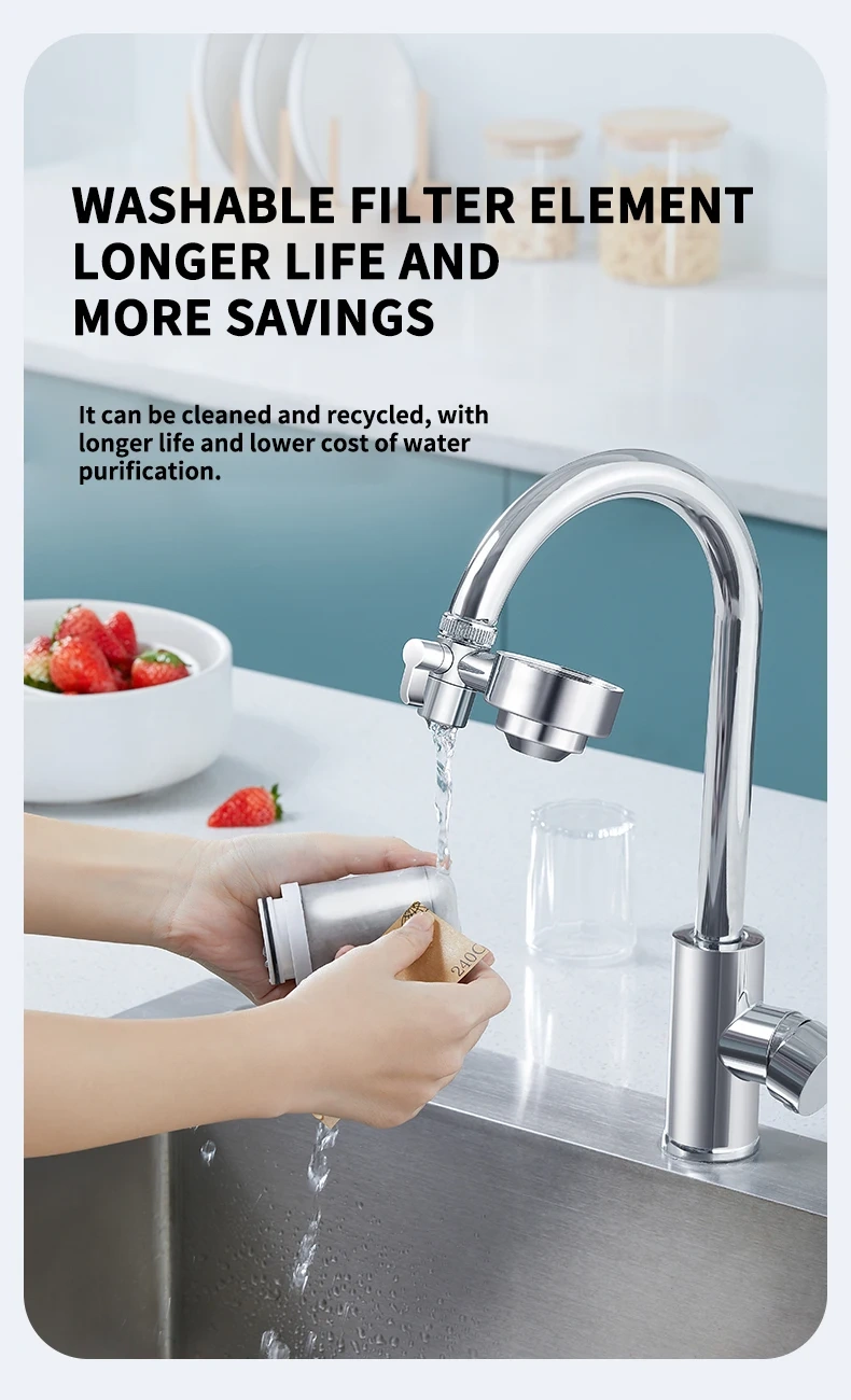 Portable Household Water Purifier Filter Manual Faucet Tap Water Filter,Portable Household Water Purifier Filter for Faucet Tap Water Filter,Purithm