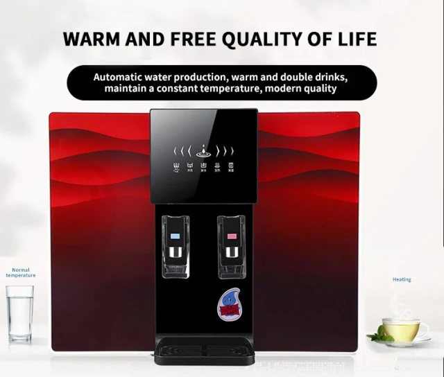 Hot Cold Water Desktop Dispenser Reverse Osmosis Water Filter System Machine Home Appliances Water Dispenser,Reverse Osmosis Water Filter System Hot and cold Water Dispenser,Purithm