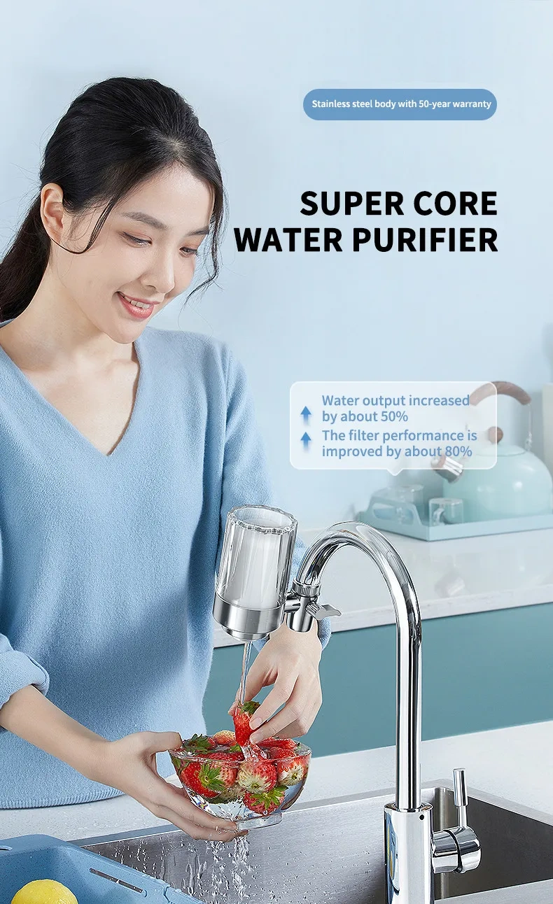Portable Household Water Purifier Filter Manual Faucet Tap Water Filter,Portable Household Water Purifier Filter for Faucet Tap Water Filter,Purithm