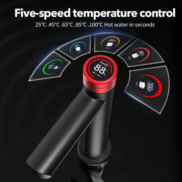 Smart Temperature Control Kitchen Touch Screen 5 in 1 Boiling Faucet Instant Hot Electric Boiling Water Tap System,Smart Temperature Control Kitchen Touch Screen 5 in 1 Boiling Faucet Instant Hot Electric Boiling Water Tap System,Purithm