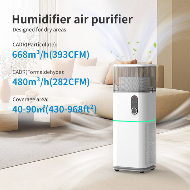 Durable Home Air Purifier Aromatherapy Humidify Features HEPA Activated Carbon Filters Electric Manual Power Source Made Plastic,Smart Home Air Purifier with HEPA Activated Carbon Filters,Purithm