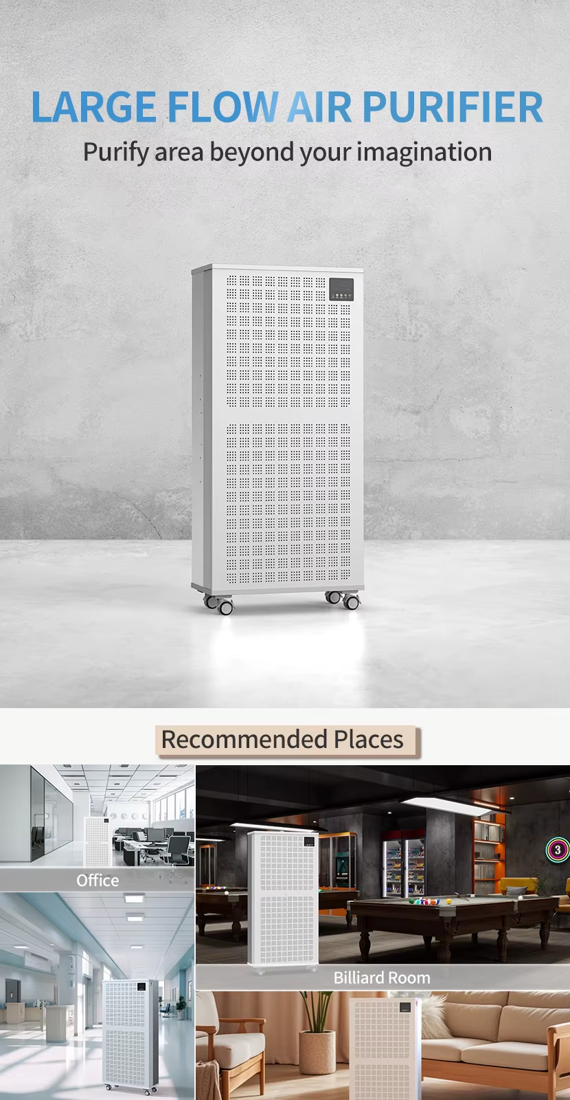 New Condition Industrial High-Efficiency Air Purifier for Workplace Cleaning in Factories and Workplaces,New Condition Industrial High-Efficiency Air Purifier for Workplace Cleaning in Factories and Workplaces,Purithm