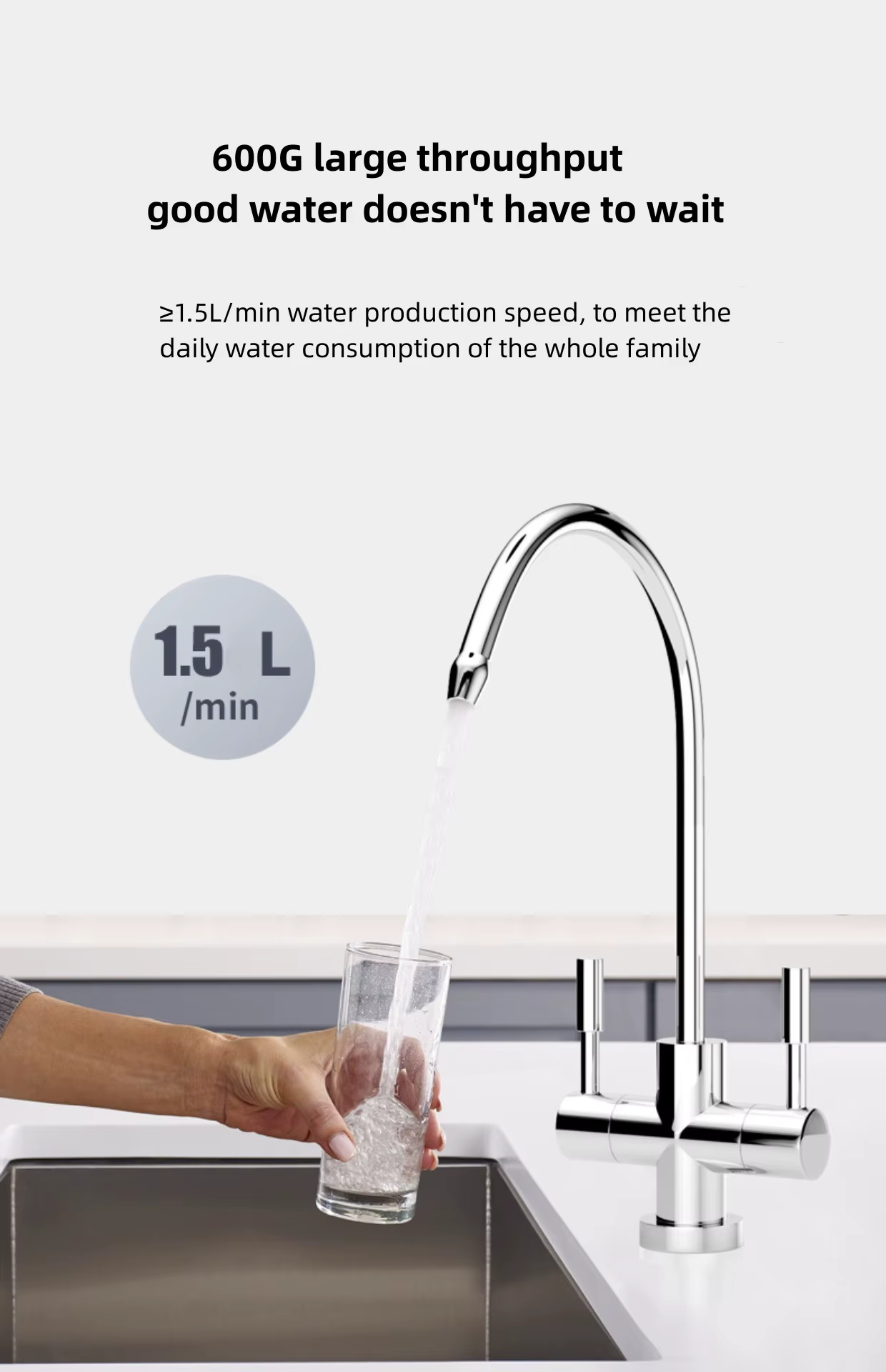 Customized Under Sink Electric 600G/800G Tds Display Water Purifier Reverse Osmosis Membrane Smart Water Filter System for Home,600G/800G RO Water Purifier Reverse Osmosis Smart Water Filter System,Purithm