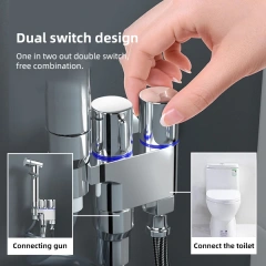 New Design High Pressure Bidet Faucet Shower Bathroom Jet Brass Bidet Spray Multi functional Brass Handheld Bidet Sprayer Attachment for toilet,High Pressure handheld bidet sprayer for toilet,Purithm