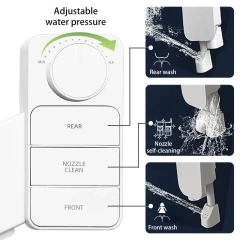 The Newest Hygienic Bidet Toilet Wholesale Easy to Install Bidet Bathroom Luxury Bidet Attachment for Toilet With Dual nozzle design,The Newest Hygienic Bidet Toilet Bathroom Bidet Attachment,Purithm