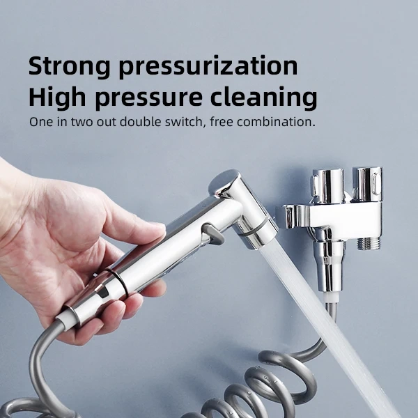 New Design High Pressure Bidet Faucet Shower Bathroom Jet Brass Bidet Spray Multi functional Brass Handheld Bidet Sprayer Attachment for toilet,High Pressure handheld bidet sprayer for toilet,Purithm