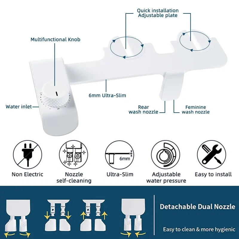 Customized Bathroom Ultra-Slim Toilet Bidet Buy Home Minimalist Shattaf Bidet Mechanical Non Electric Bidet Toilet Attachment,Bathroom Ultra-Slim Toilet Bidet Buy Home Minimalist Shattaf Bidet Mechanical Non Electric Bidet Toilet Attachment,Purithm