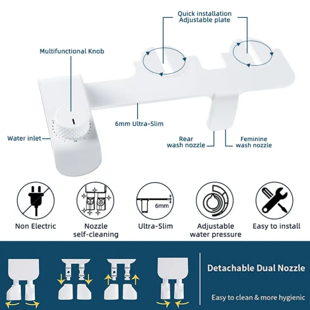 Customized Bathroom Ultra-Slim Toilet Bidet Buy Home Minimalist Shattaf Bidet Mechanical Non Electric Bidet Toilet Attachment,Bathroom Ultra-Slim Toilet Bidet Buy Home Minimalist Shattaf Bidet Mechanical Non Electric Bidet Toilet Attachment,Purithm