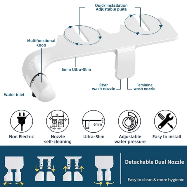 Free Sample Muslim Bidet Toilet Attachment Manufacturer Fresh Water Bidet Toilet Custom Logo Super Slim Bidet Attachment,Free Sample Muslim Bidet Toilet Attachment Manufacturer Fresh Water Bidet Toilet Custom Logo Super Slim Bidet,Purithm