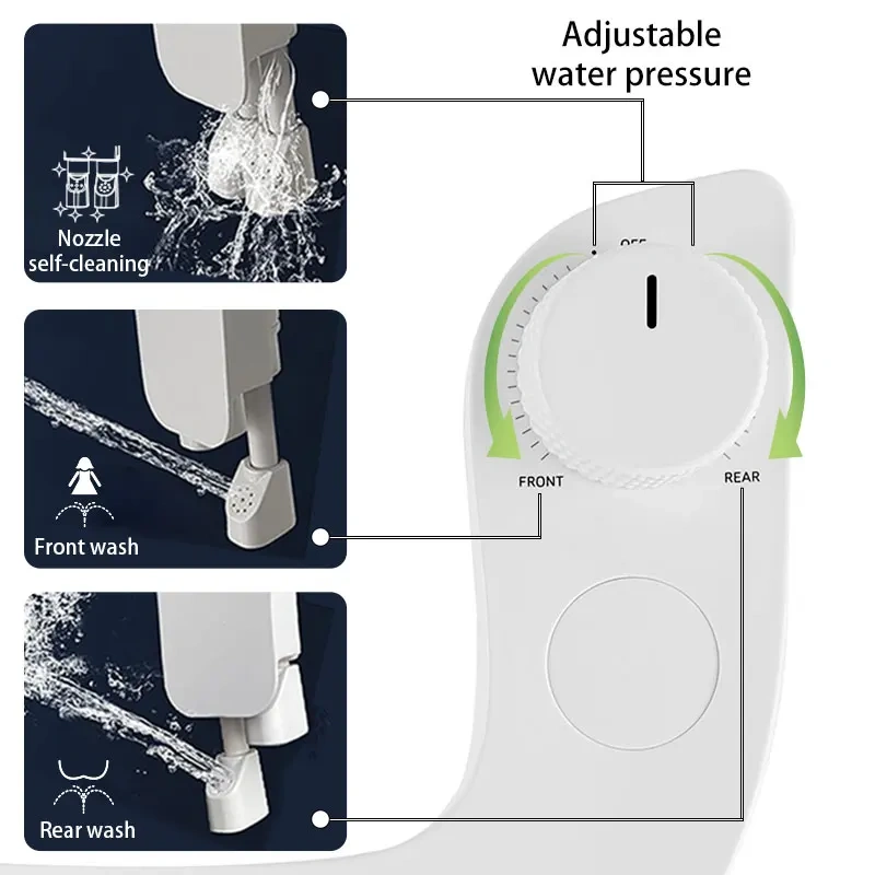 Cheap Nozzle Self-Cleaning Bidet Toilet Non Electric Bidet Sprayer OEM/ODM Mechanical Bidet Toilet Attachment For Bathroom,Cheap Nozzle Self-Cleaning Bidet Toilet Non Electric Bidet Sprayer OEM/ODM Mechanical Bidet Toilet Attachment,Purithm