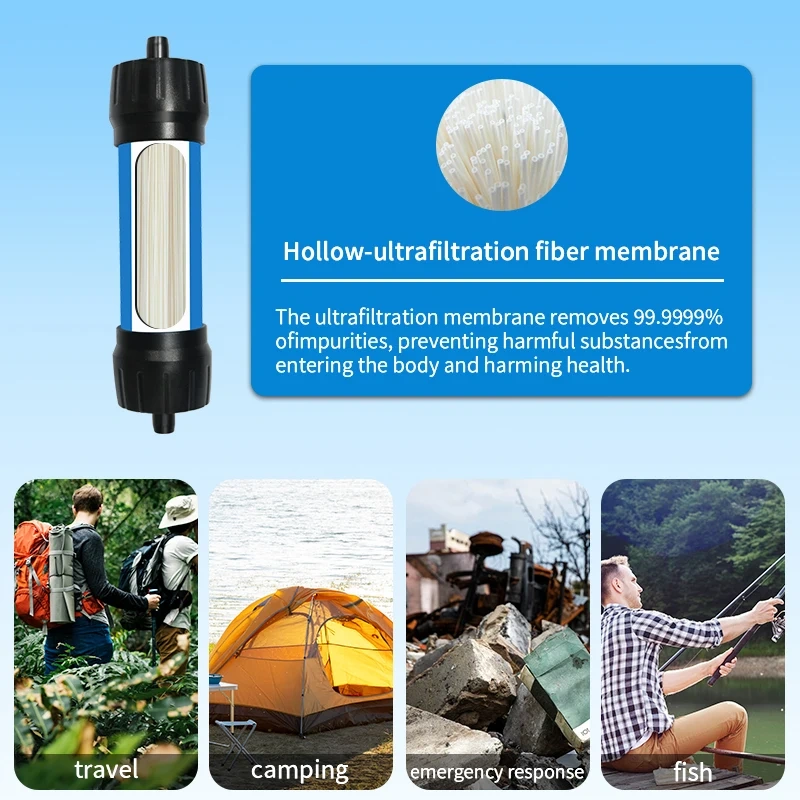 UF Membrane Hiking Personal Water Purifier Straw Emergency Camping Mini  Portable Outdoor Water Filter Straw,Emergency Camping Mini  Portable Outdoor Water Filter Straw,Purithm