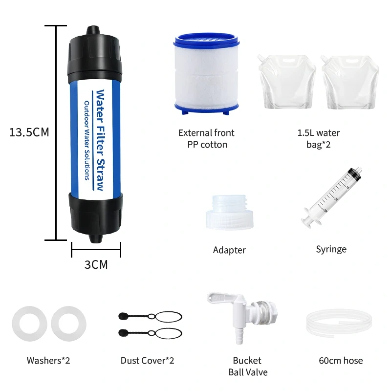 Mini Camping Travel Hiking Personal Water Purifier Portable Life Emergency  Outdoor Water Filter Straw,Mini Water Purifier Portable Life Emergency Outdoor Water Filter Straw,Purithm
