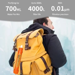 UF Membrane KDF Mini Camping Water Filter Hiking  Travel Personal Portable Life Outdoor Water Filter Straw,UF Membrane KDF Travel Personal Portable Outdoor Water Filter Straw,Purithm