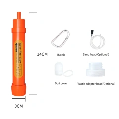 UF Membrane KDF Mini Camping Water Filter Hiking  Travel Personal Portable Life Outdoor Water Filter Straw,UF Membrane KDF Travel Personal Portable Outdoor Water Filter Straw,Purithm