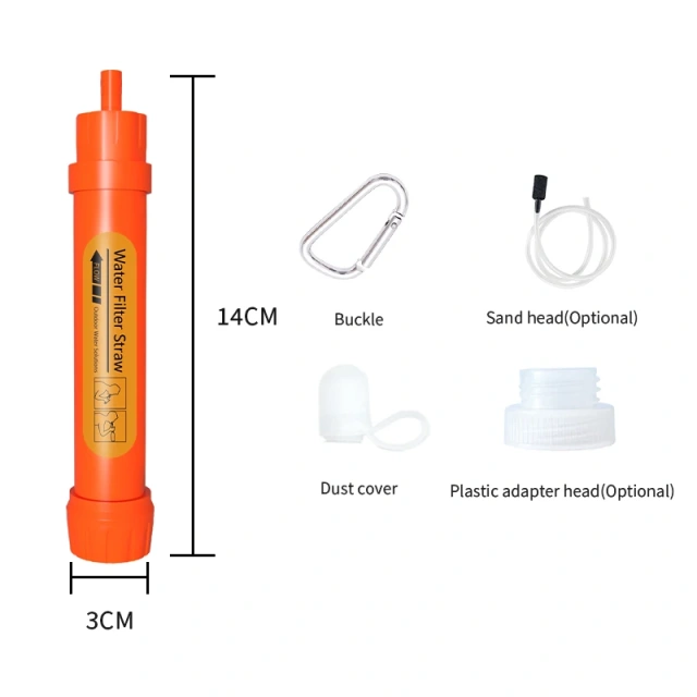 UF Membrane KDF Mini Camping Water Filter Hiking  Travel Personal Portable Life Outdoor Water Filter Straw,UF Membrane KDF Travel Personal Portable Outdoor Water Filter Straw,Purithm