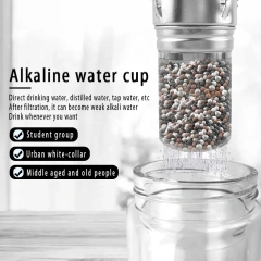 OEM Customized Glass Alkaline Water Purifier Bottle Alkaline Body ph Balance Energy Flask Ionizer Water Bottle,OEM 400ml Glass Alkaline Water Purifier Bottle Alkaline Body ph Balance Energy Flask Ionizer Water Bottle,Purithm