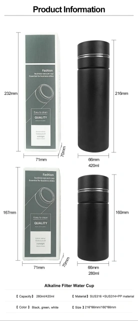 316  Vacuum Insulated Stainless Steel Water Bottle With a pH Filter Removes 99.99% Contaminants Alkaline Water Flask,316  Vacuum Insulated Stainless Steel Water Bottle With a pH Filter Removes 99.99% Contaminants Alkaline Water Flask,Purithm