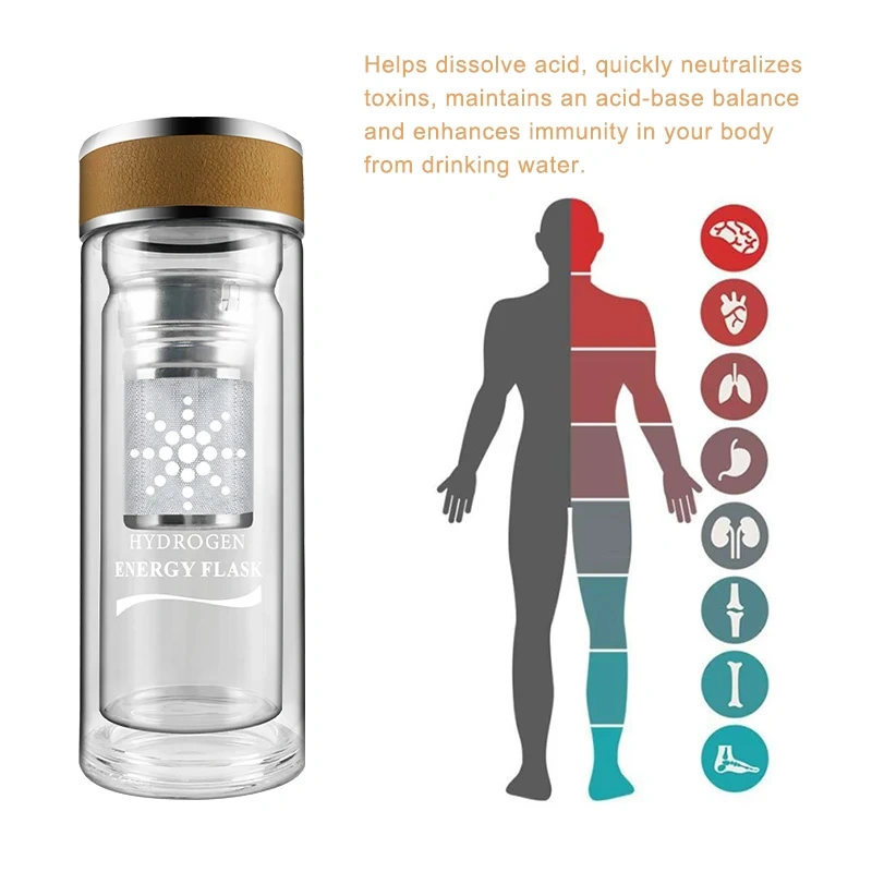 OEM Customized Glass Alkaline Water Purifier Bottle Alkaline Body ph Balance Energy Flask Ionizer Water Bottle,OEM 400ml Glass Alkaline Water Purifier Bottle Alkaline Body ph Balance Energy Flask Ionizer Water Bottle,Purithm